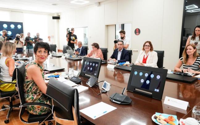 La ministra de Inclusión, Seguridad Social y Migraciones, Elma Saiz, en la Conferencia de Inmigración. / Borja Sánchez-Trillo La ministra de Inclusión, Seguridad Social y Migraciones, Elma Saiz, en la Conferencia de Inmigración.