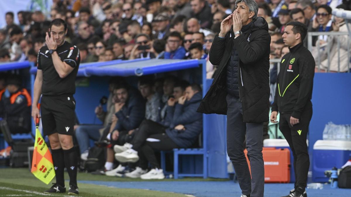 Imanol, durante el partido de este sábado en Leganés. / FERNANDO VILLAR