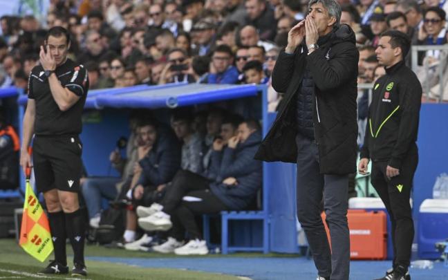 Imanol, durante el partido de este sábado en Leganés. / FERNANDO VILLAR