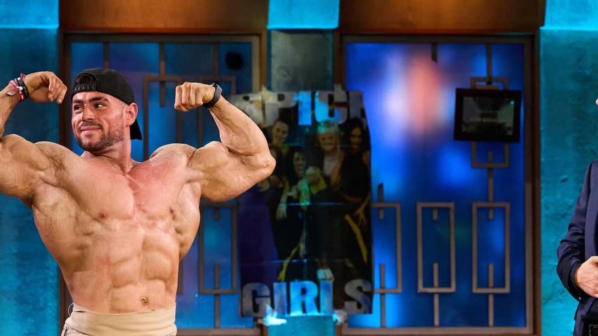 El culturista Josema Beast, ayer en 'La Revuelta'