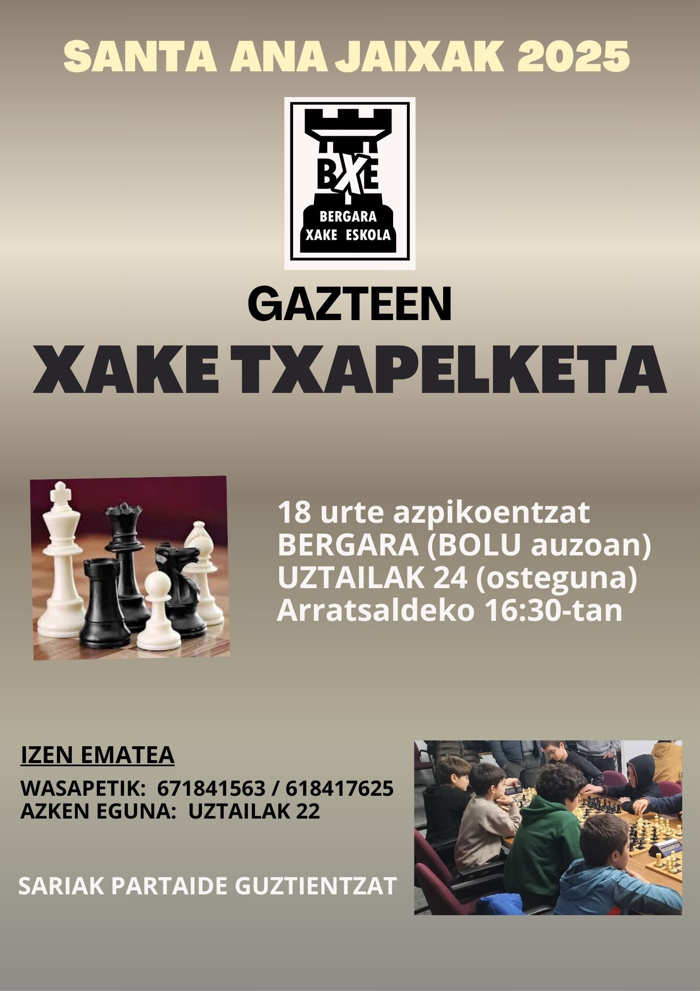 Cartel que anuncia la cita de este 24 de julio.