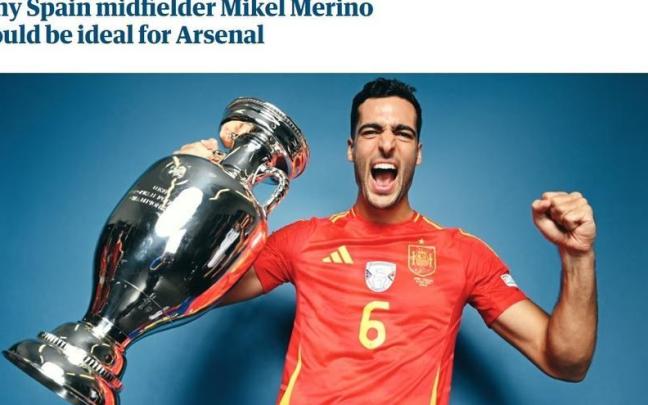 Captura de pantalla del encabezamiento del artículo publicado por 'The Guardian'. / N.G.