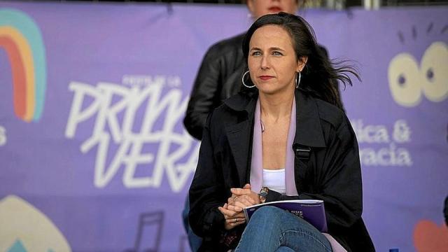 La líder de Podemos, durante la conferencia de su partido el pasado fin de semana en Zaragoza. | FOTO: E. P.