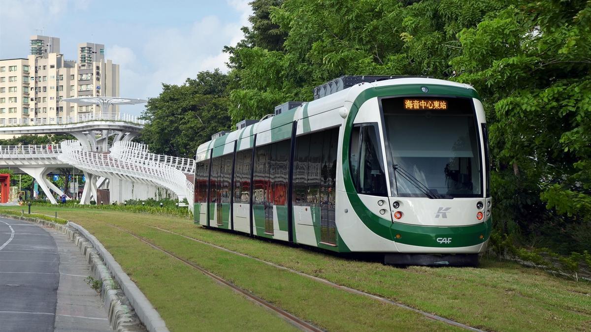 Un tranvía de CAF en Taiwán.
