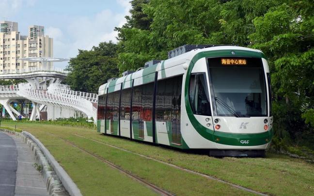 Un tranvía de CAF en Taiwán.