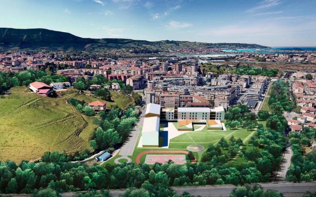 Fotomontaje de la residencia Arbes en Irun, en el lugar donde será construido