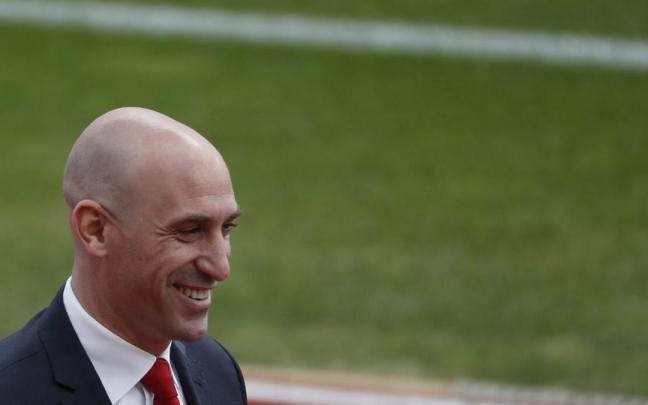 Imagen de Rubiales durante su etapa como presidente de la Federación Española de Fútbol (RFEF).