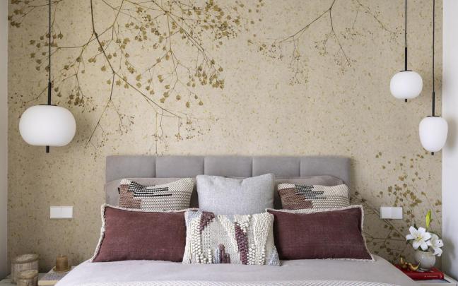 El dormitorio principal, con una decoracion muy estudiada.