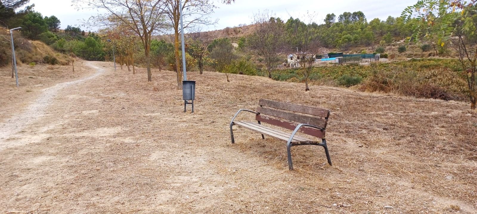 Camino rural hacia la ermita en Oion