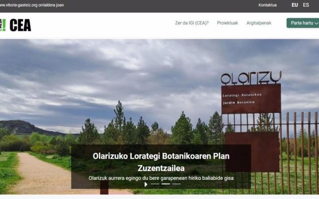 Gasteizko Ingurumen Gaietarako Ikastegiak webgunea berritu du.