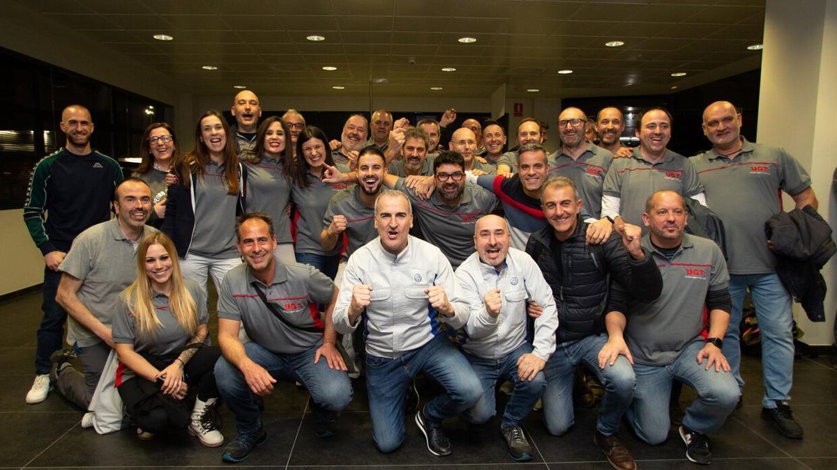 Alfredo Morales, con la candidatura de UGT que ganó las elecciones sindicales