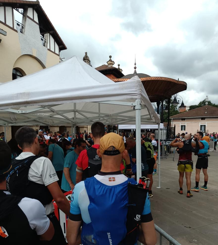 Corralito de entrada a la linea de salida
