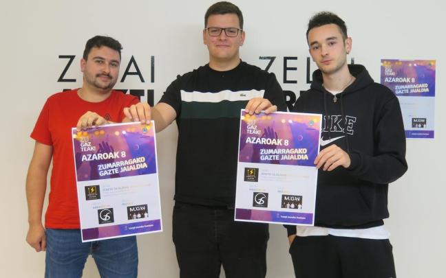 Carrasco, Mendiluze eta Mendizabal, aurkezpenean.