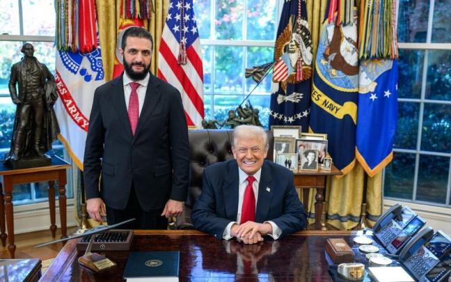 Al Sharaa y Trump, en la Casa Blanca.