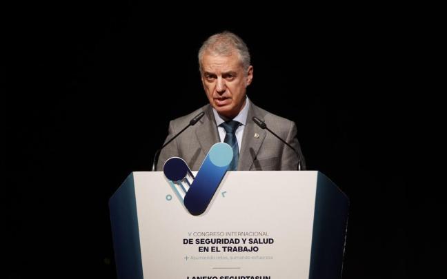 El lehendakari, Iñigo Urkullu, durante el XXIII Congreso Internacional de laOccupational Risk Prevention. El lehendakari, Iñigo Urkullu, durante el XXIII Congreso Internacional de laOccupational Risk Prevention.