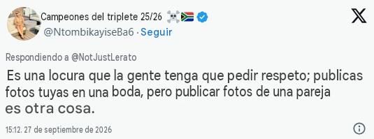 La petición ha suscitado todo tipo de reacciones en la red social, con muchos apoyando a la pareja.