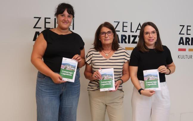 Pozo, Gonzalez eta Santamaria, aurkezpenaren ondoren.