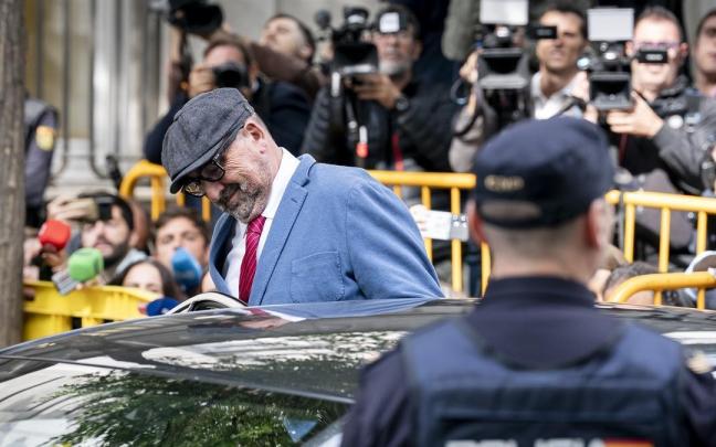 El exasesor de José Luis Ábalos, Koldo García, a su llegada al Tribunal Supremo el jueves.