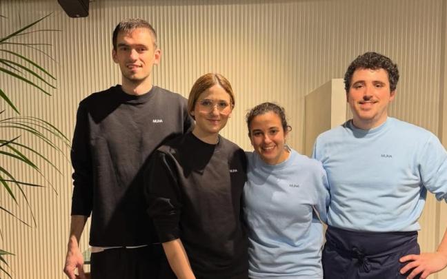 Mikel Toledo, Amaia Rodriguez, Rocío Maeso y Ander Rodriguez de Muina Taberna de Zumaia.