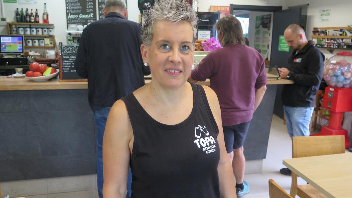 Margari Arruti, Ezkio-Itsasoko Topa tabernan.