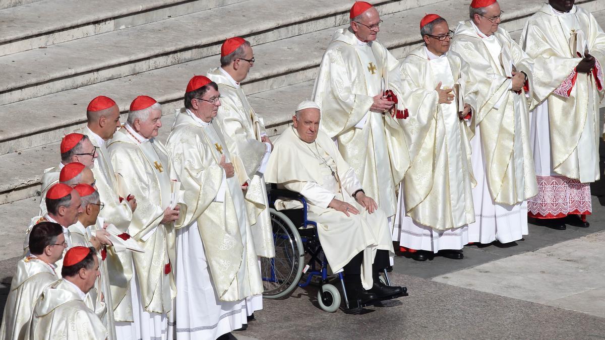 El Papa Francisco, en una celebración religiosa el 4 de octubre.