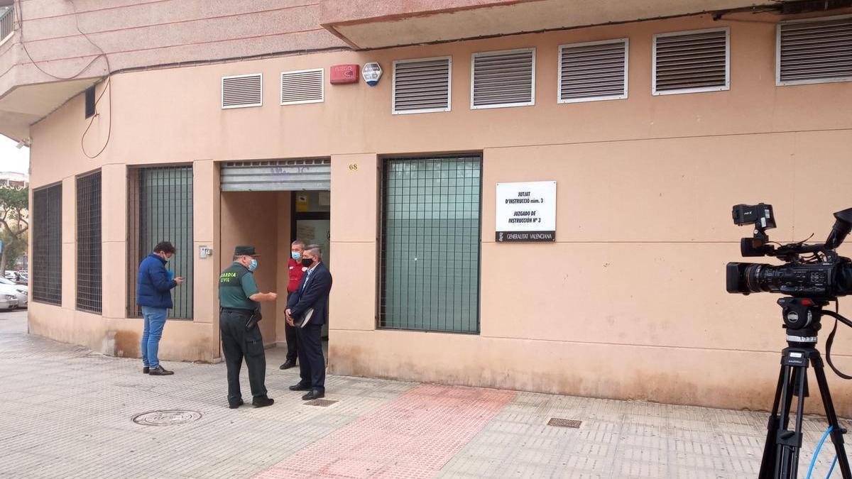 Fachada del Juzgado de Instrucción número 3 de Gandia.