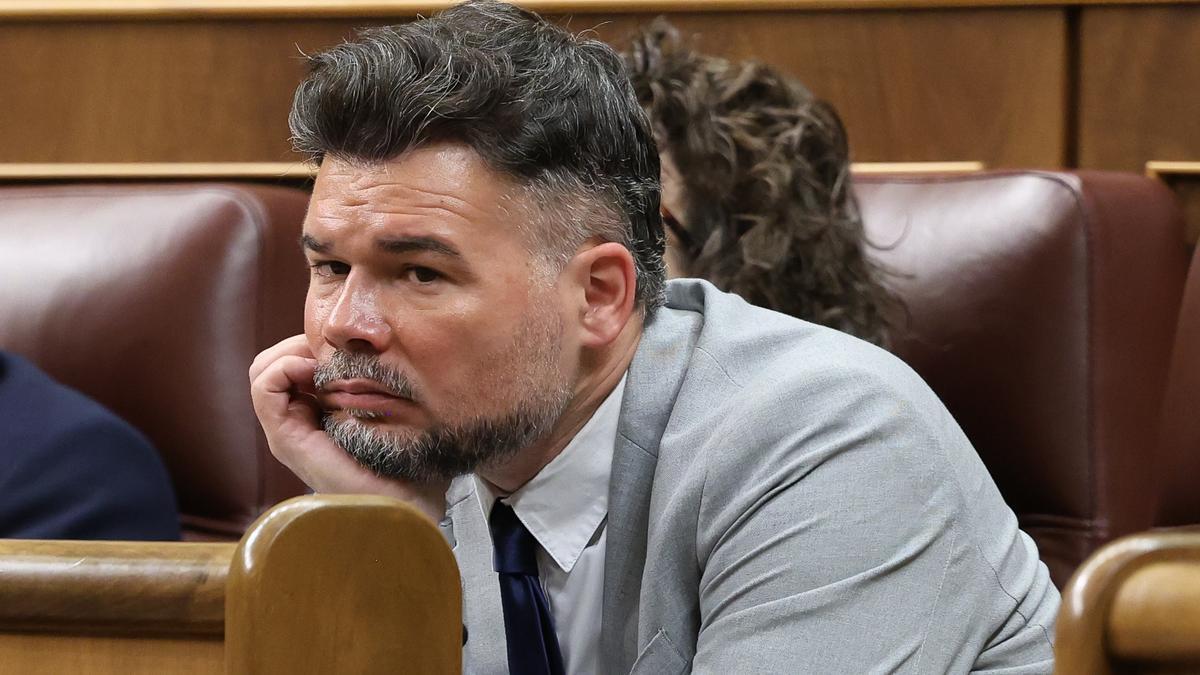 El portavoz de ERC en el Congreso, Gabriel Rufián.