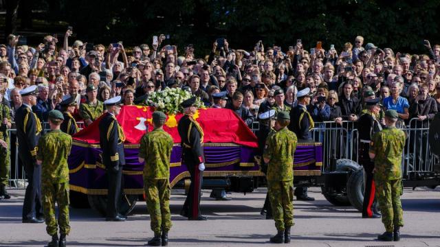 En imágenes: Noruega despide a Harald V en un funeral en la Catedral de Oslo