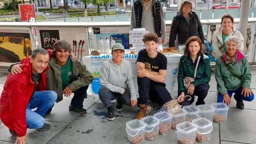 Foto del 'Colillatón' celebrado el pasado año de la mano de Recicla-Birziklatu.