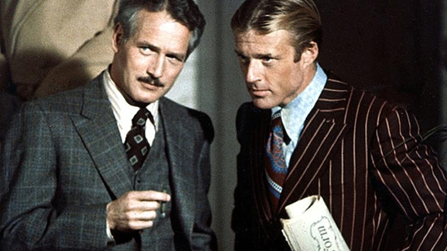 Imagen de la película 'El golpe', con Paul Newman y Robert Redford