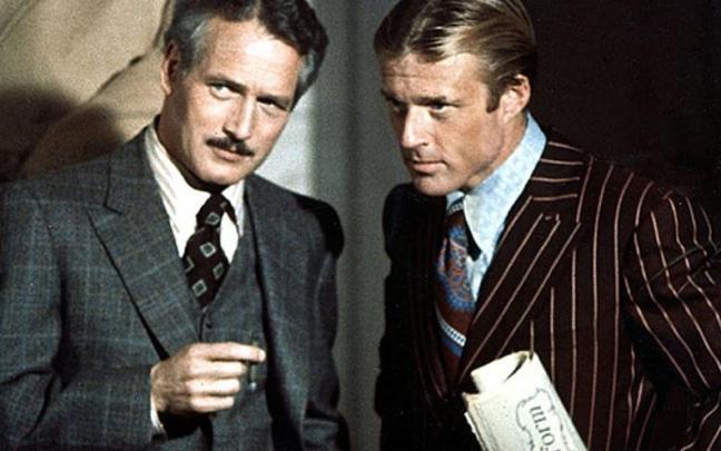 Imagen de la película 'El golpe', con Paul Newman y Robert Redford