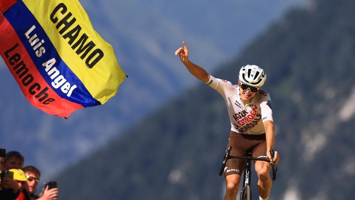 Felix Gall, vencedor en Courchevel.