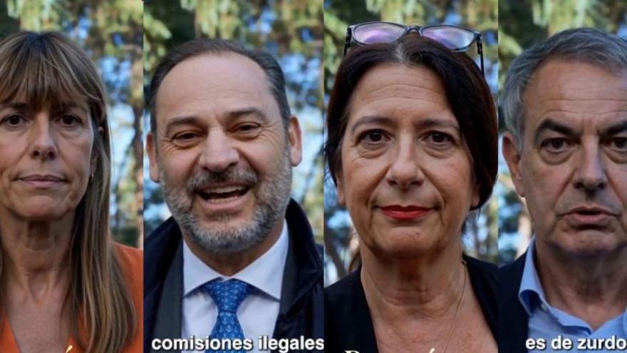 Fotogramas extraídos de los videos del PP.