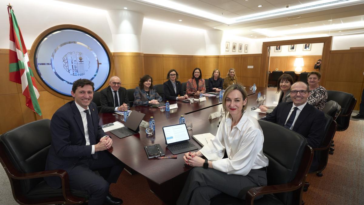 Reunión del Consejo Vasco de Finanzas del pasado mes de febrero.