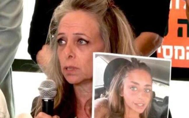 Keren Sherf Shem, la madre de la joven franco-israelí Mia Shem secuestrada desde el 7 de octubre.