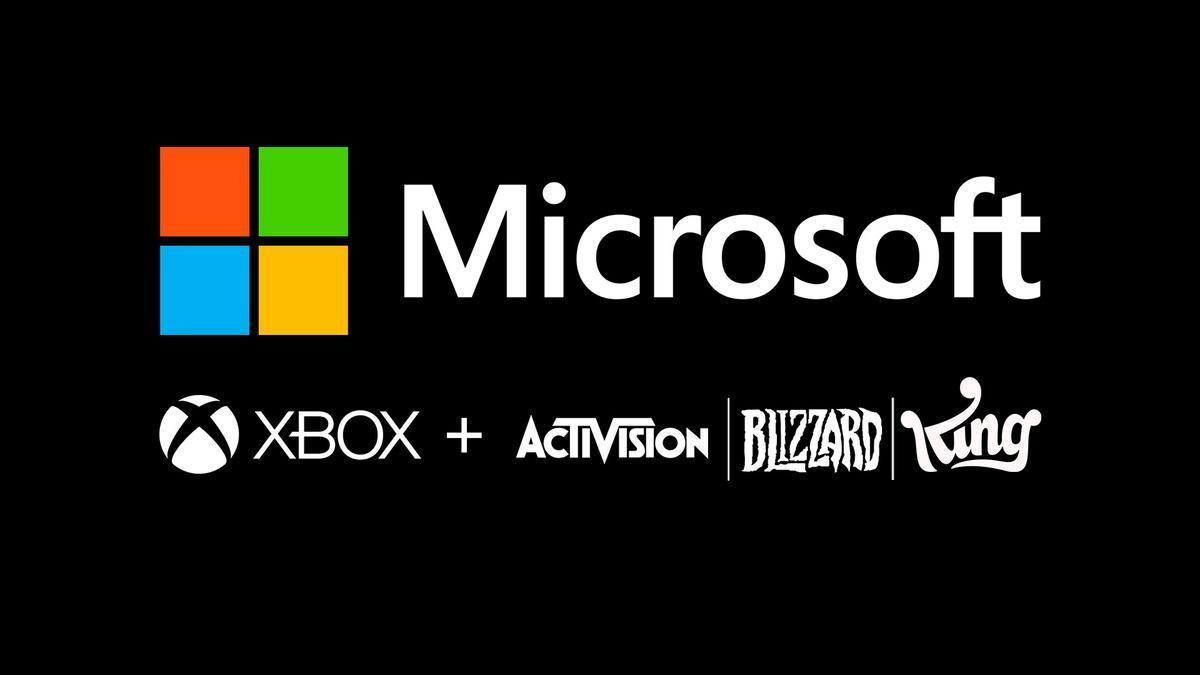 Los logos de Xbox y de Activision Blizzard tras la adquisición de la segunda por parte de Microsoft.