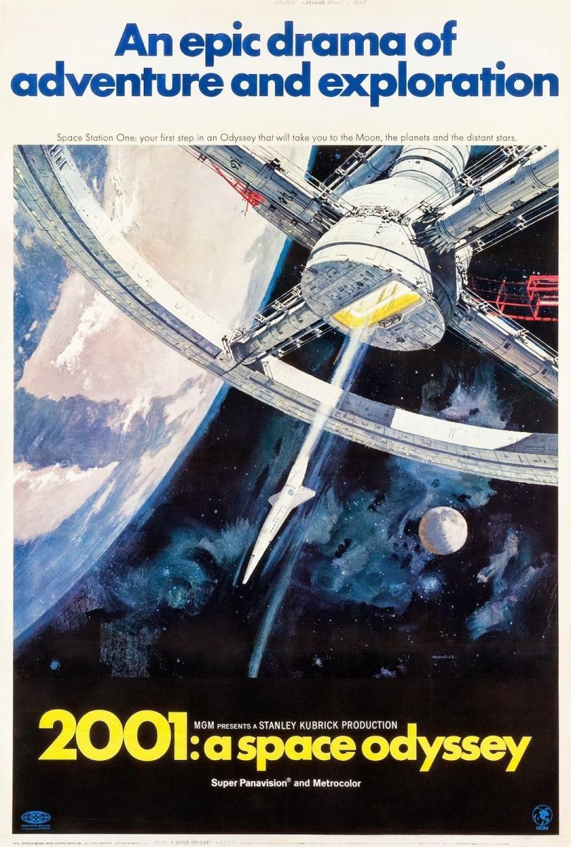 Cartel de la película '2001: Una Odisea en el Espacio'.