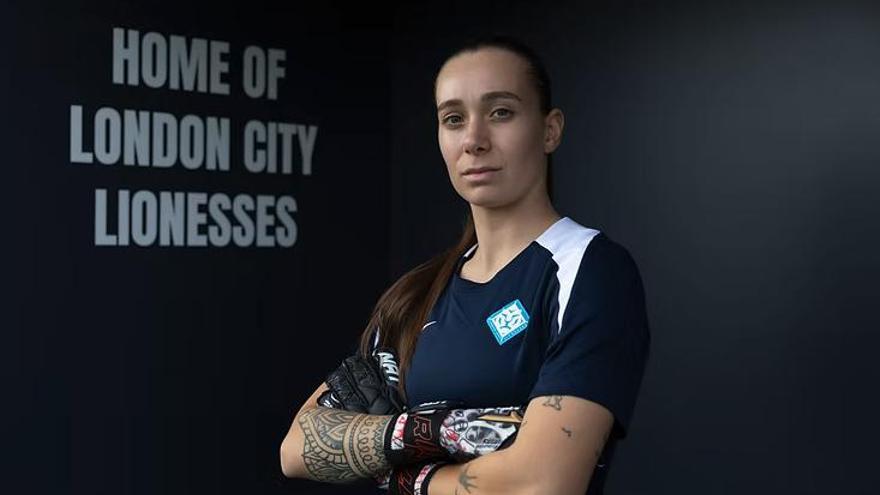 La futbolista zumarragarra Elene Lete.