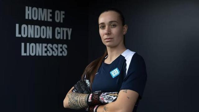 La futbolista zumarragarra Elene Lete.