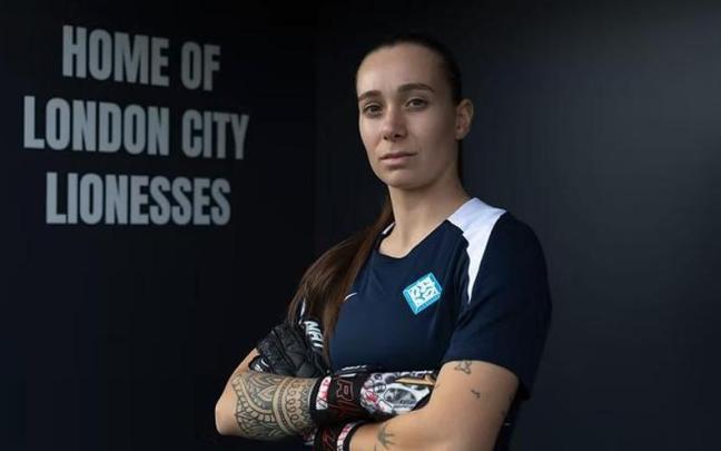 La futbolista zumarragarra Elene Lete.