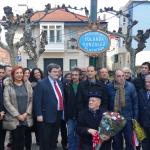 Inauguración de la plazuela Yolanda González en el año 2016. BILBAO.EUS