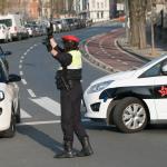 Policia municipal en un control