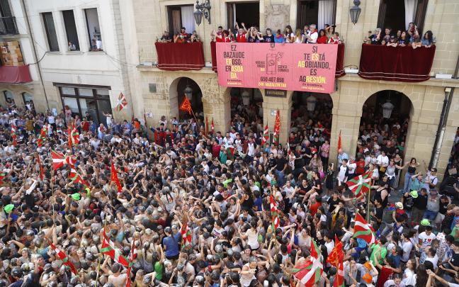 Imagen del chupinazo de Madalenas de 2023 