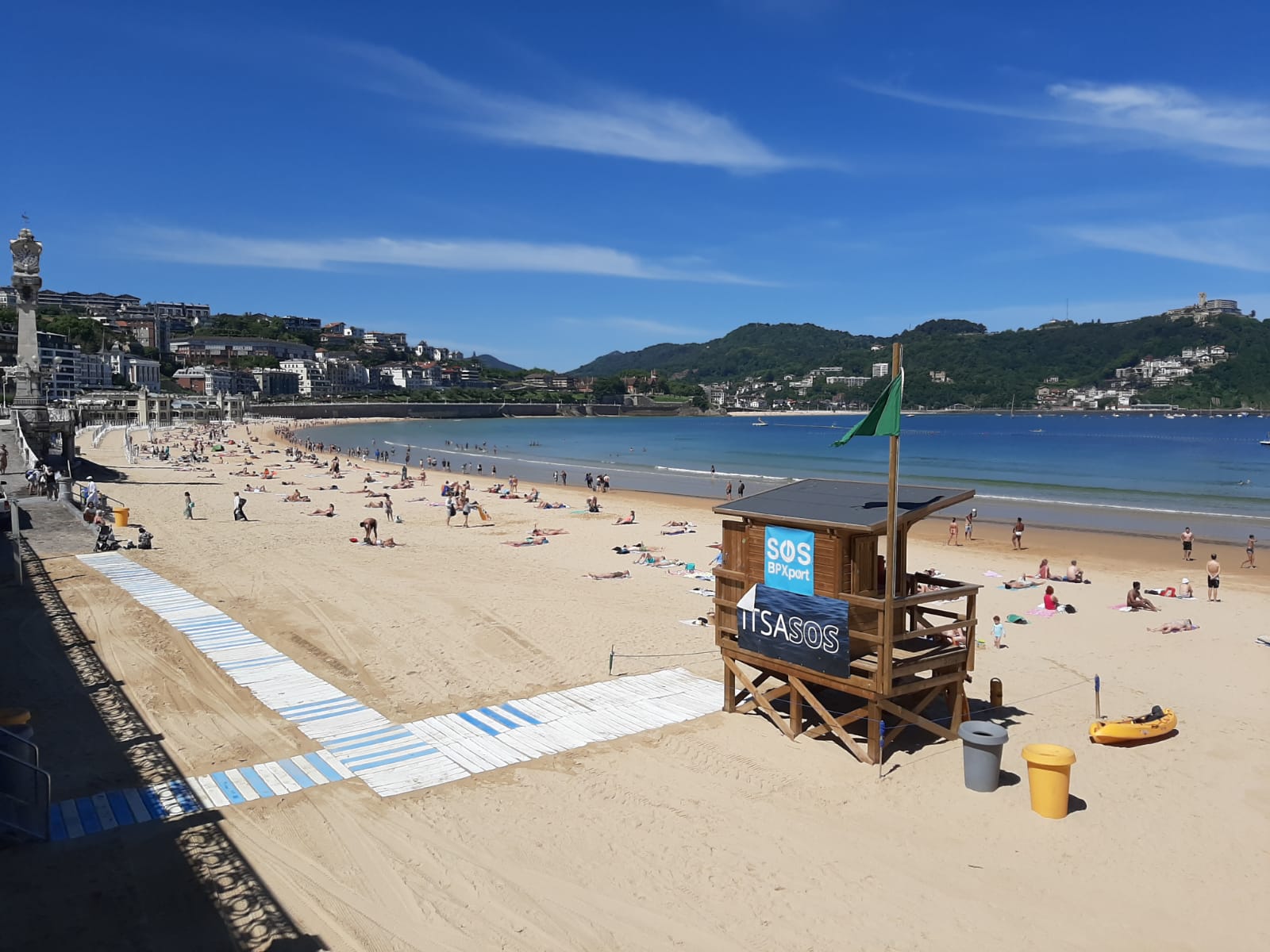 Imagen de archivo de la playa de La Concha