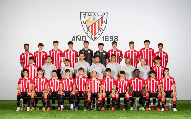 Actual plantilla del primer equipo juvenil rojiblanco. / ATHLETIC CLUB Actual plantilla del primer equipo juvenil rojiblanco. / ATHLETIC CLUB