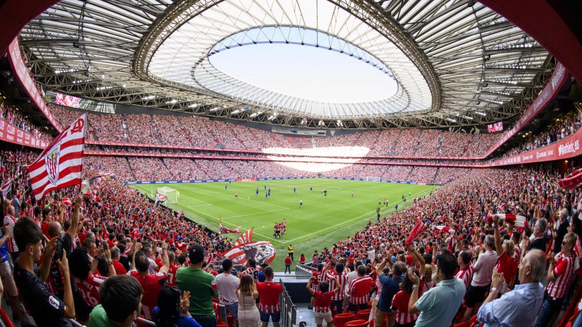 San Mamés asistió al estreno de la Liga pasada en la visita del Getafe. / ATHLETIC CLUB