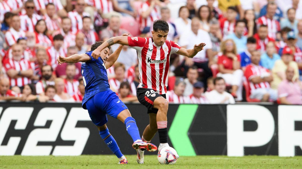 Beñat Prados contra el Getafe / Athletic Club