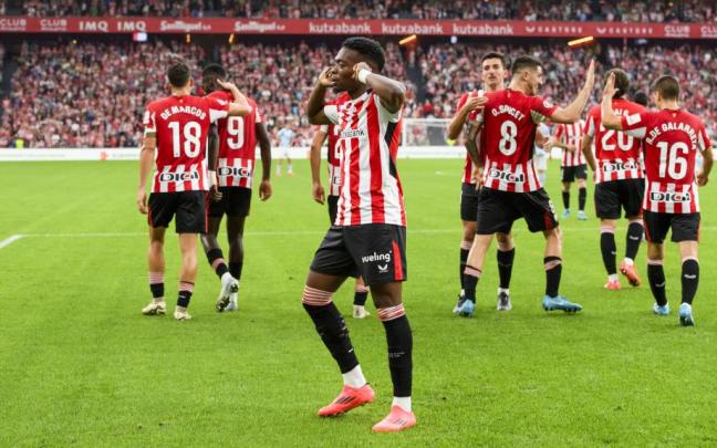 Álvaro Djaló celebra su gol ante el Celta / Athletic Club Álvaro Djaló celebra su gol ante el Celta / Athletic Club