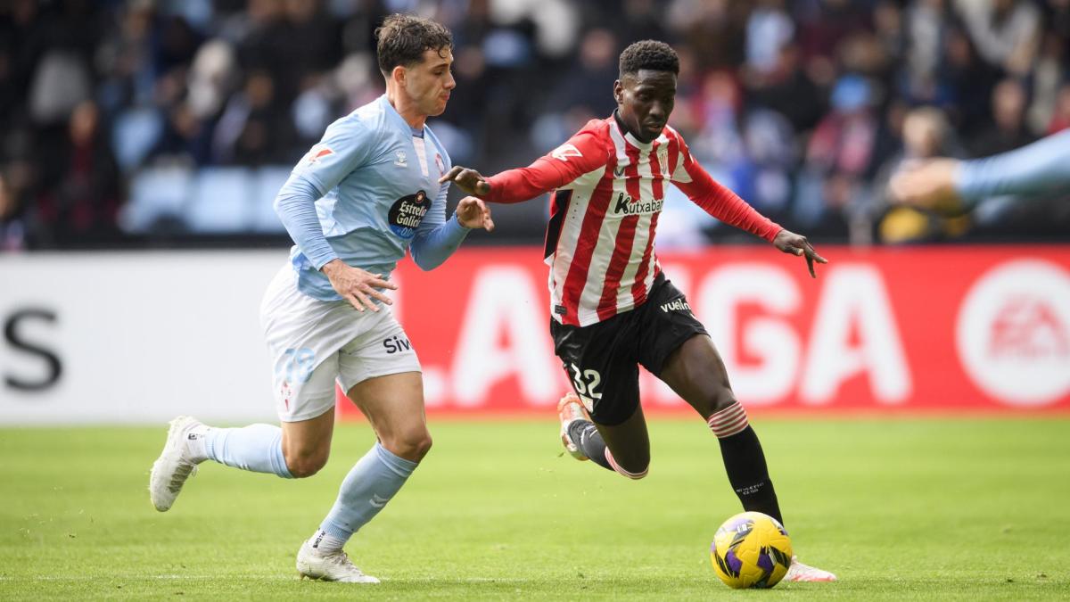 Adama Boiro ante el Celta en Balaídos / Athletic Club