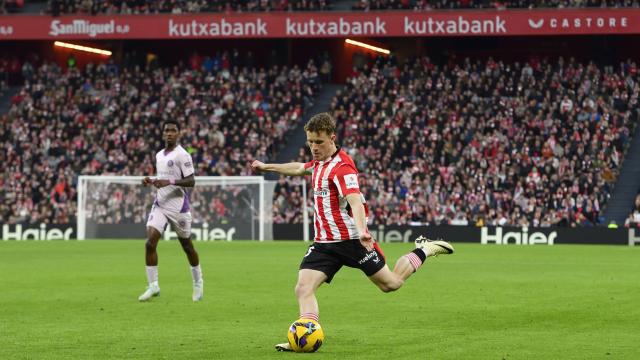 Endika Buján se convirtió en le ón a las órdenes de Valverde ante el Girona. / ATHLETIC CLUB